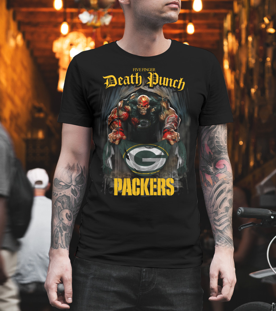 Five Finger Death Punch Packers Collaboration With Iconic Green Bay T-Shirt