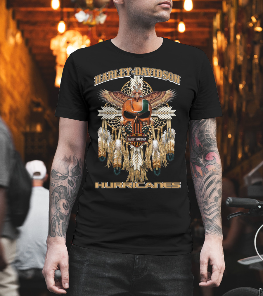Harley Davidson Motorcycles Hurricanes T-Shirt