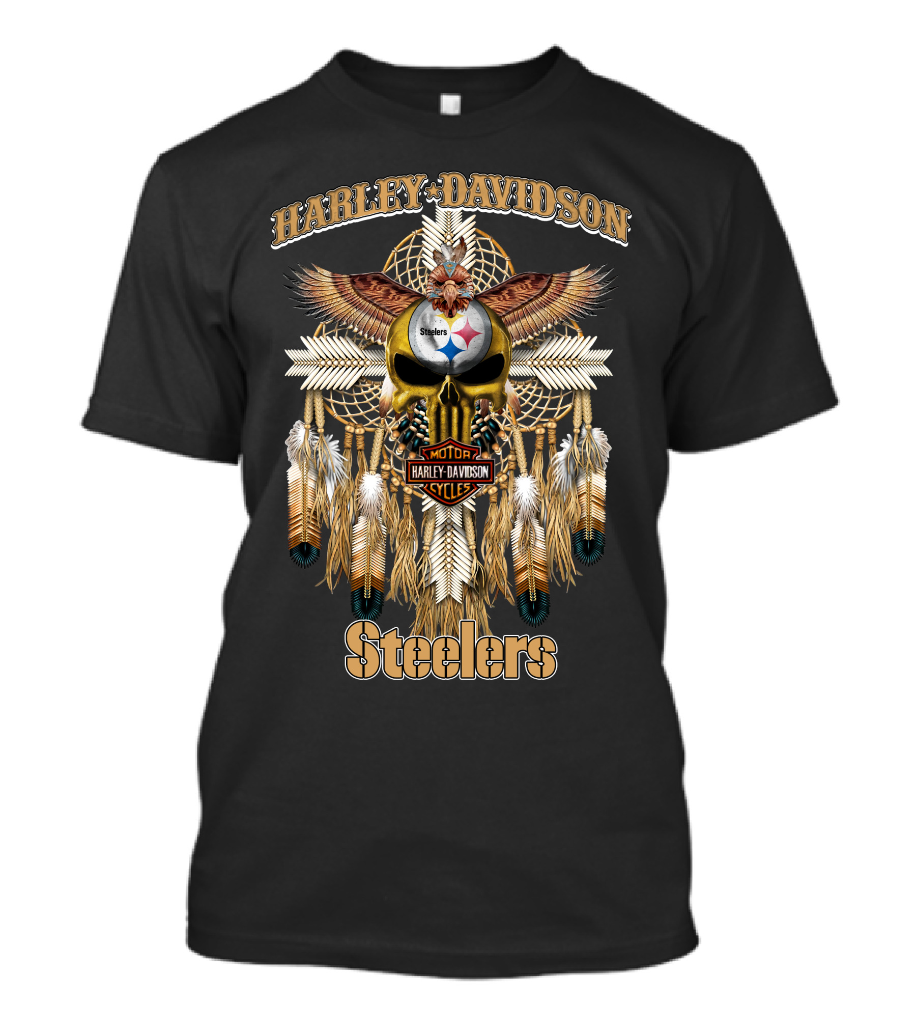 Harley Davidson Steelers Native Hd05 Pittsburgh T-Shirt