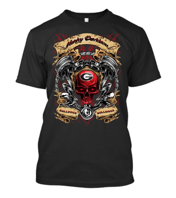 Harley Davidson Georgia Bulldogs Bulldogs Ncaa T5M1 T-Shirt