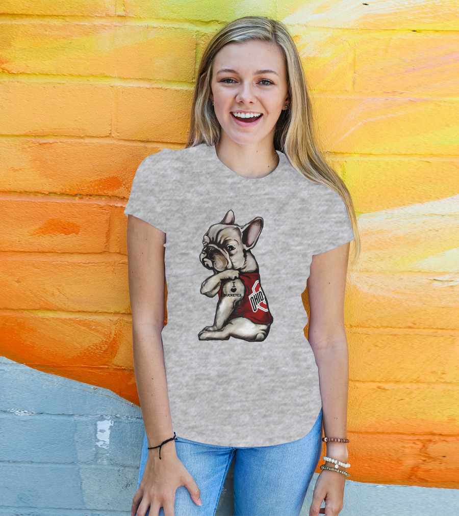Ohio Bulldog I Love Buckeyes OSU T-Shirt