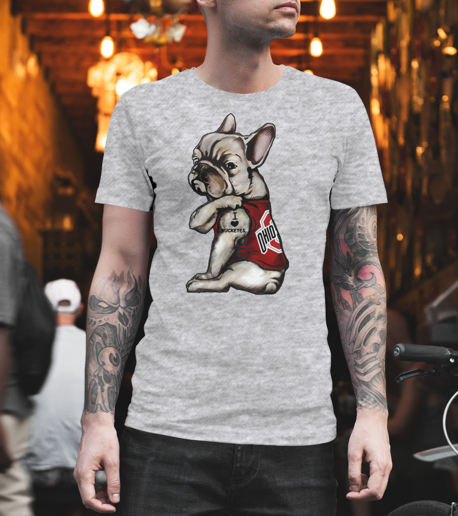 Ohio Bulldog I Love Buckeyes OSU T-Shirt
