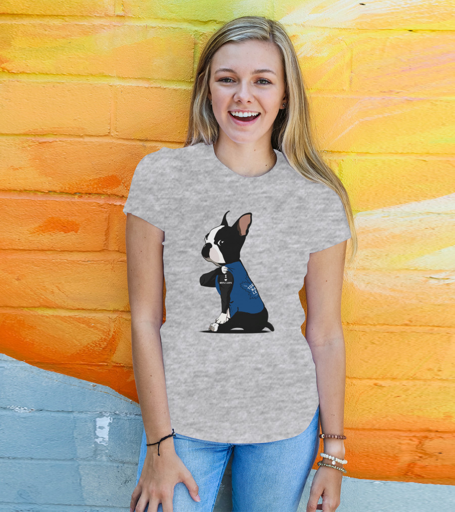 Toronto Maple Leafs I Love Maple Leafs Bulldog T-Shirt