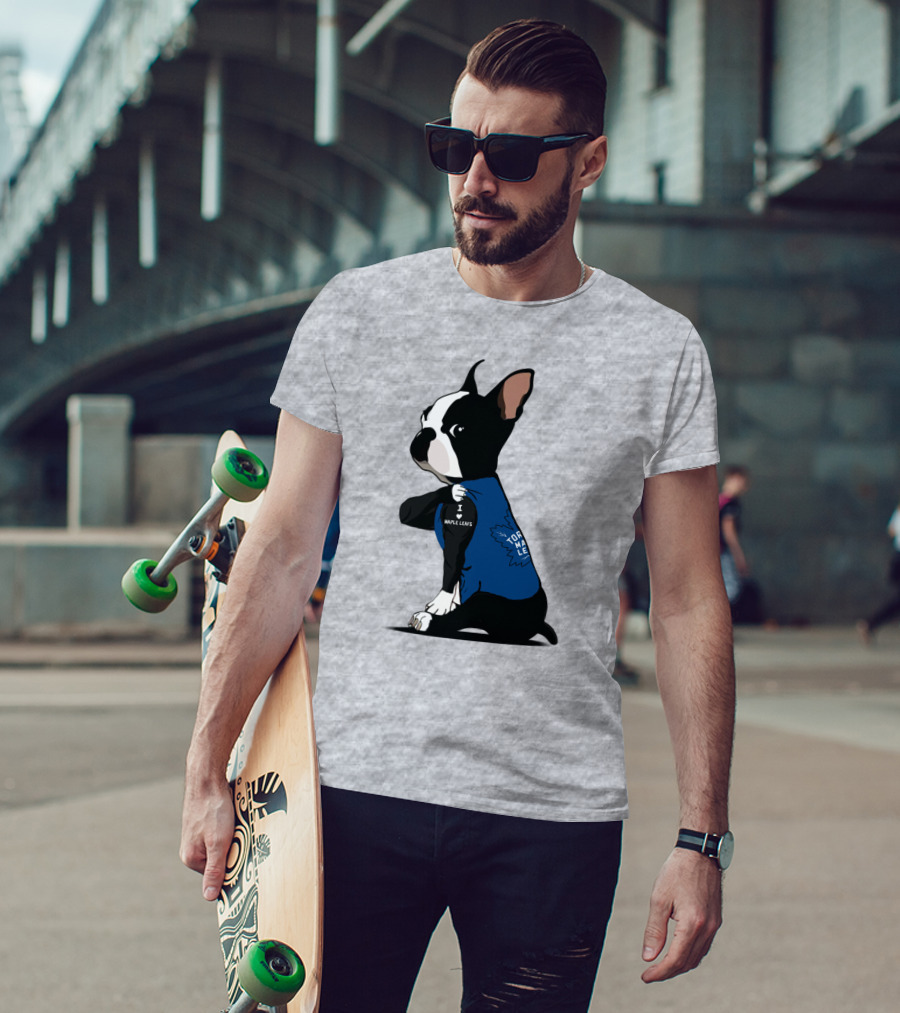 Toronto Maple Leafs I Love Maple Leafs Bulldog T-Shirt