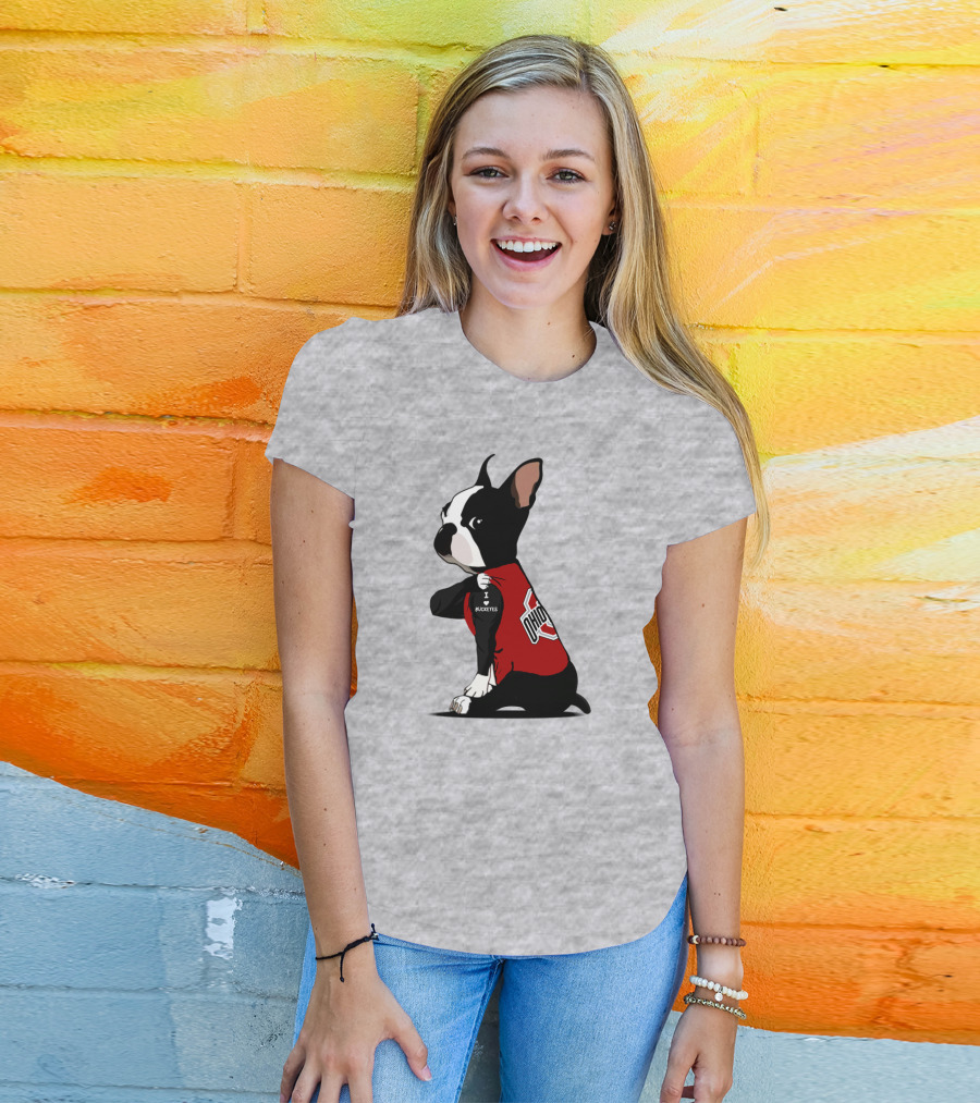 Ohio State Buckeyes Bulldog I Love Buckeyes T-Shirt