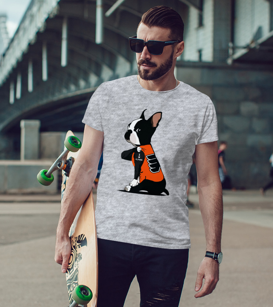 Philadelphia Flyers Bulldog I Love Flyers T-Shirt