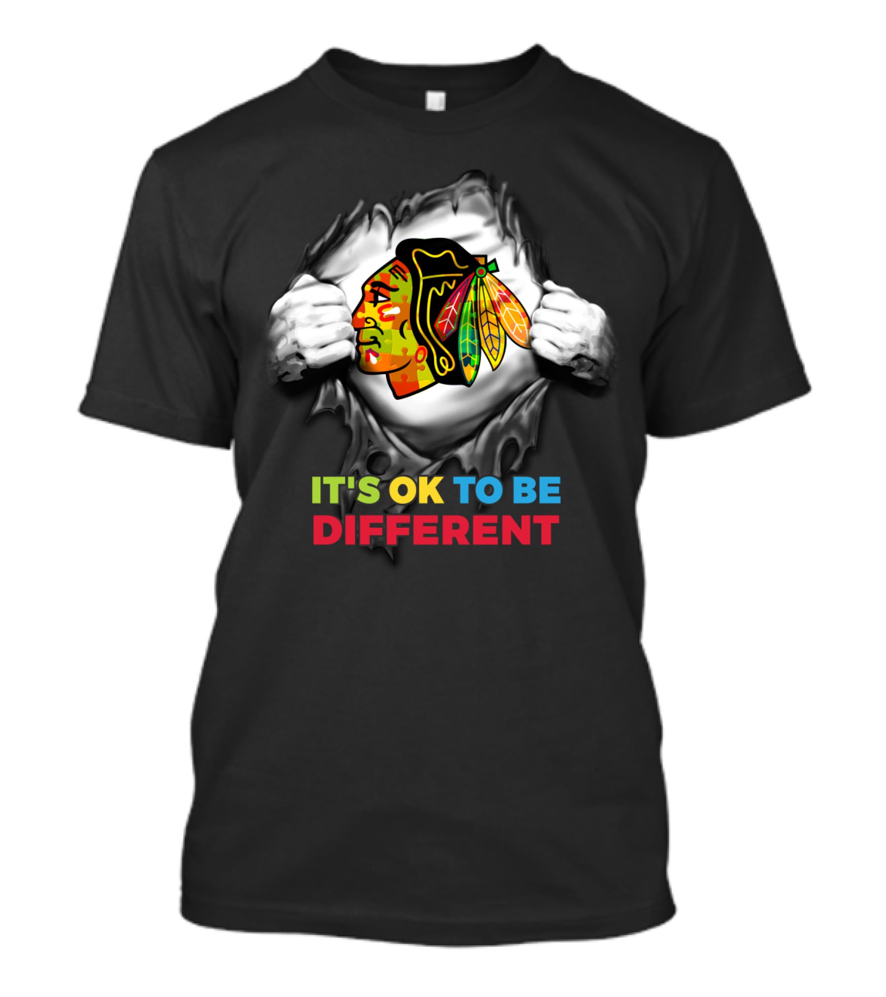 It's Ok To Be Different Nhl Autism T-Shirt