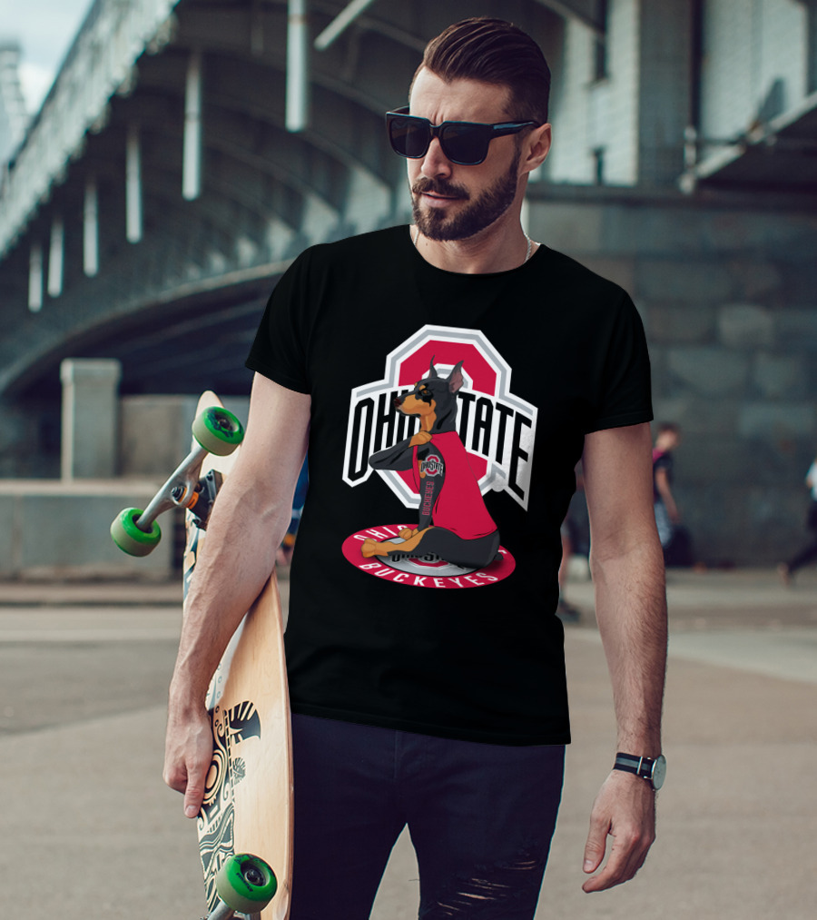 Ohio State Buckeyes Doberman T-Shirt