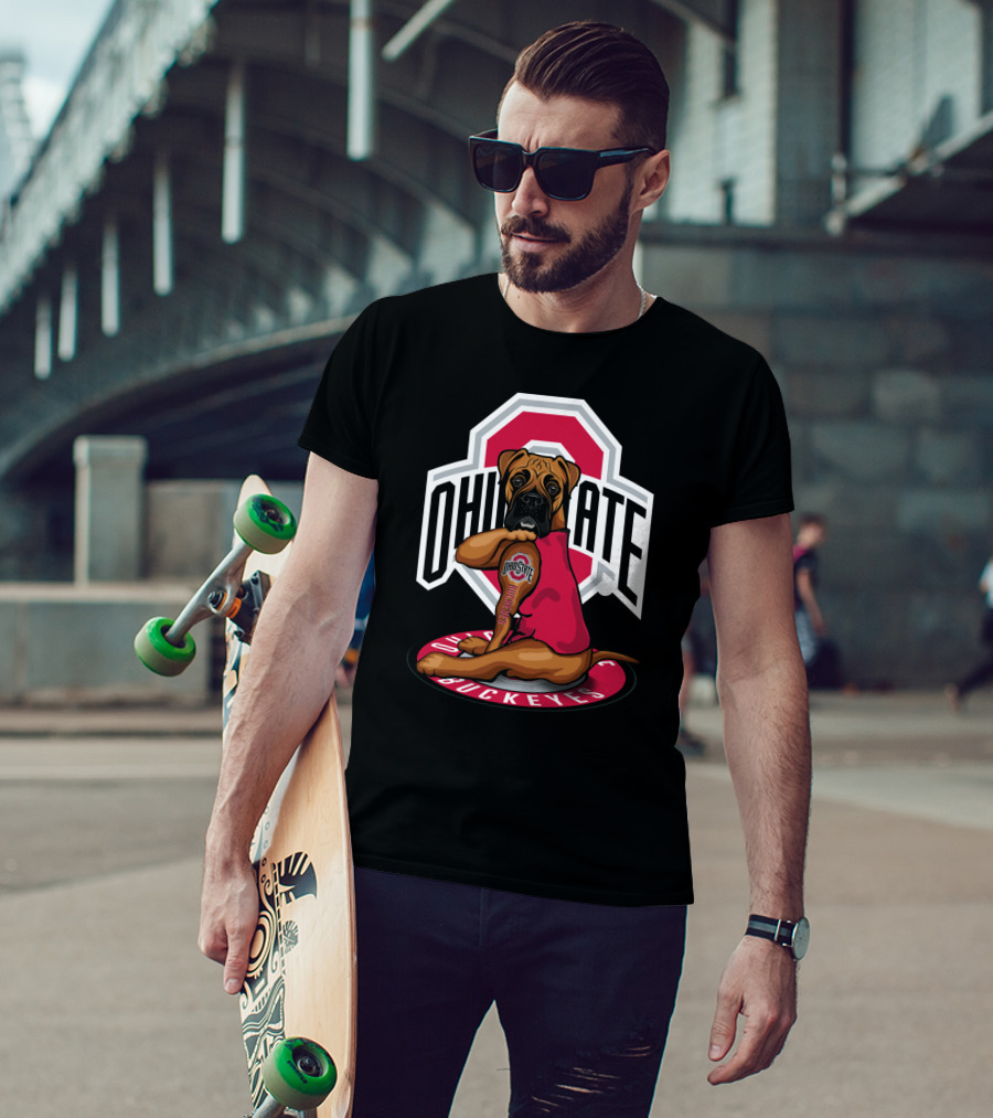 Ohio State Buckeyes Dog In T-Shirt