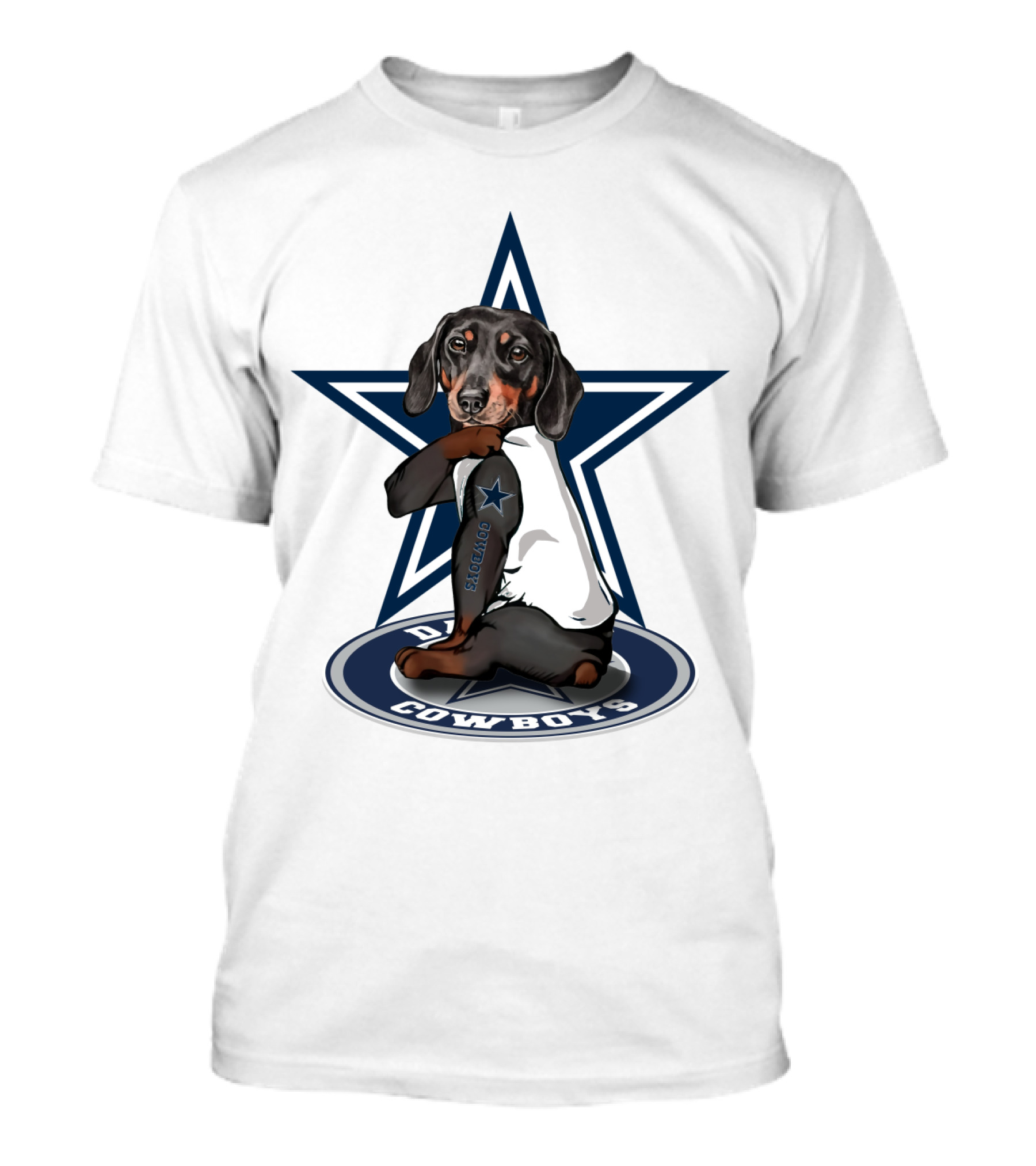 Dallas Cowboys Dachshunds NFL Star Fan T-Shirt