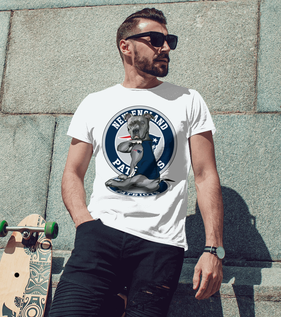 New England Patriots Pitbull Fan T-Shirt