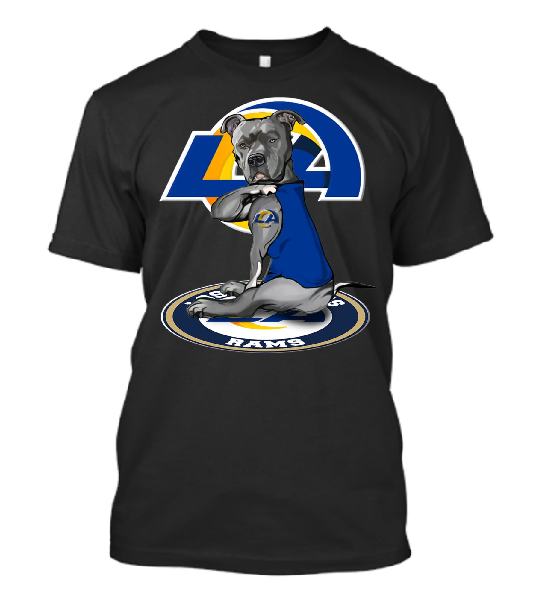 LA Rams Dog Mascot 26 Los Angeles Rams T-Shirt