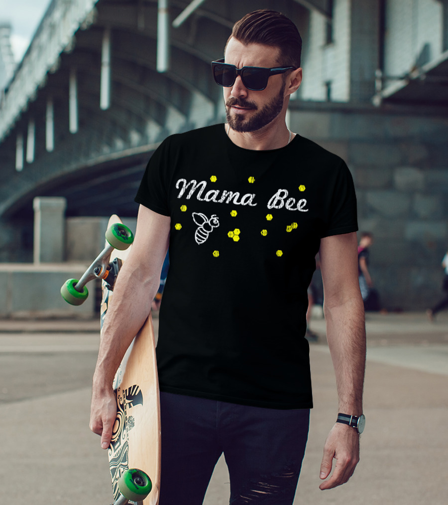 Mama Bee Nature Buzz Honeycomb Dots T-Shirt
