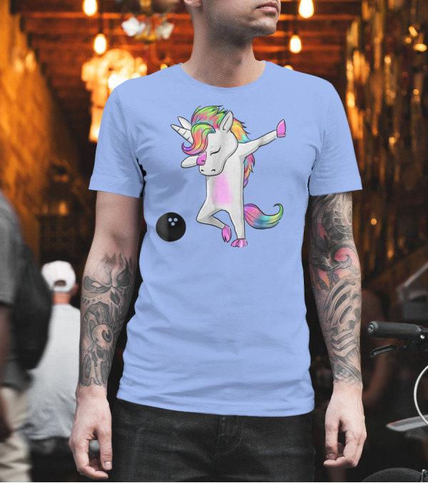 Bowling Unicorn Dab Dance Funny Dabbing T-Shirt Bowling Unicorn Dab Dance Funny Dabbing T-Shirt
