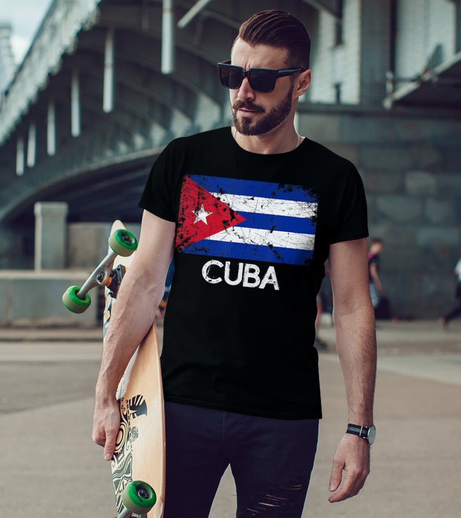 Cuban Flag Vintage Cuba T-Shirt