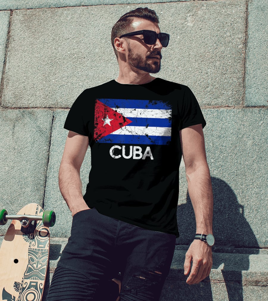 Cuban Flag Vintage Cuba T-Shirt