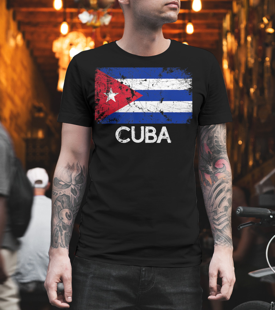 Cuban Flag Vintage Cuba T-Shirt