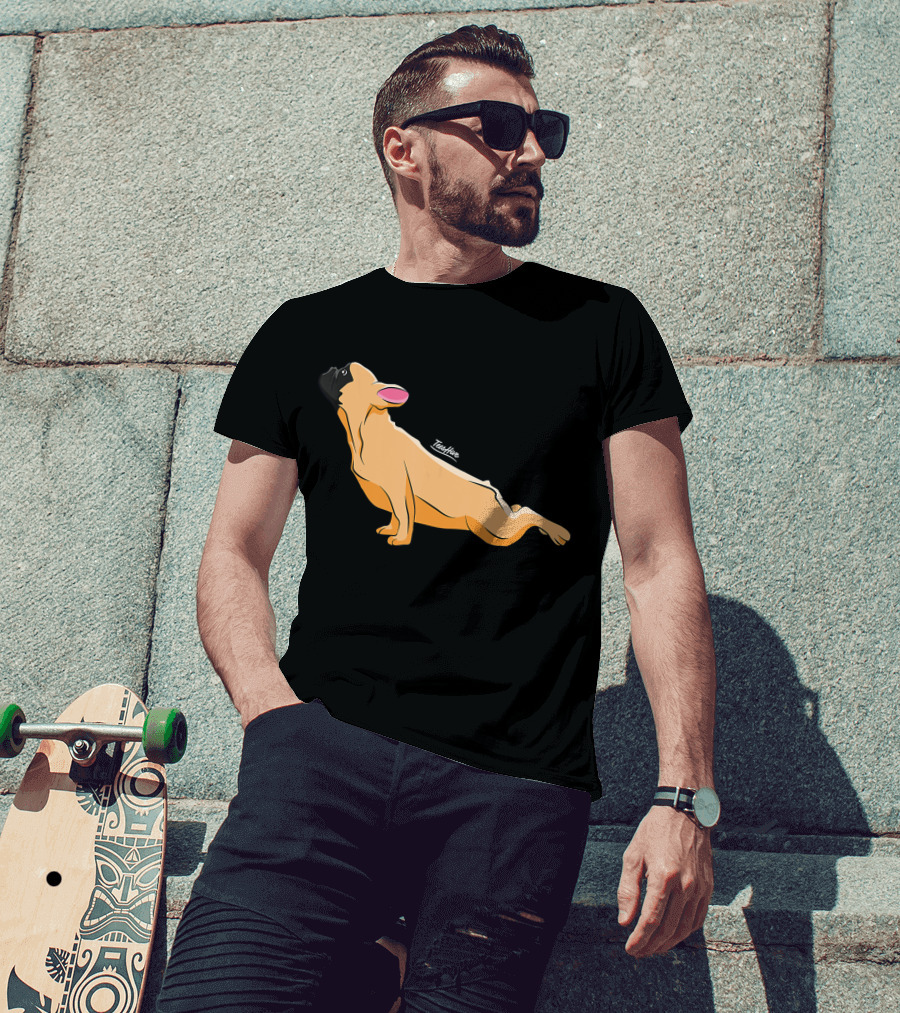 Cute French Bulldog Yoga Funny Bull Teeshine T-Shirt