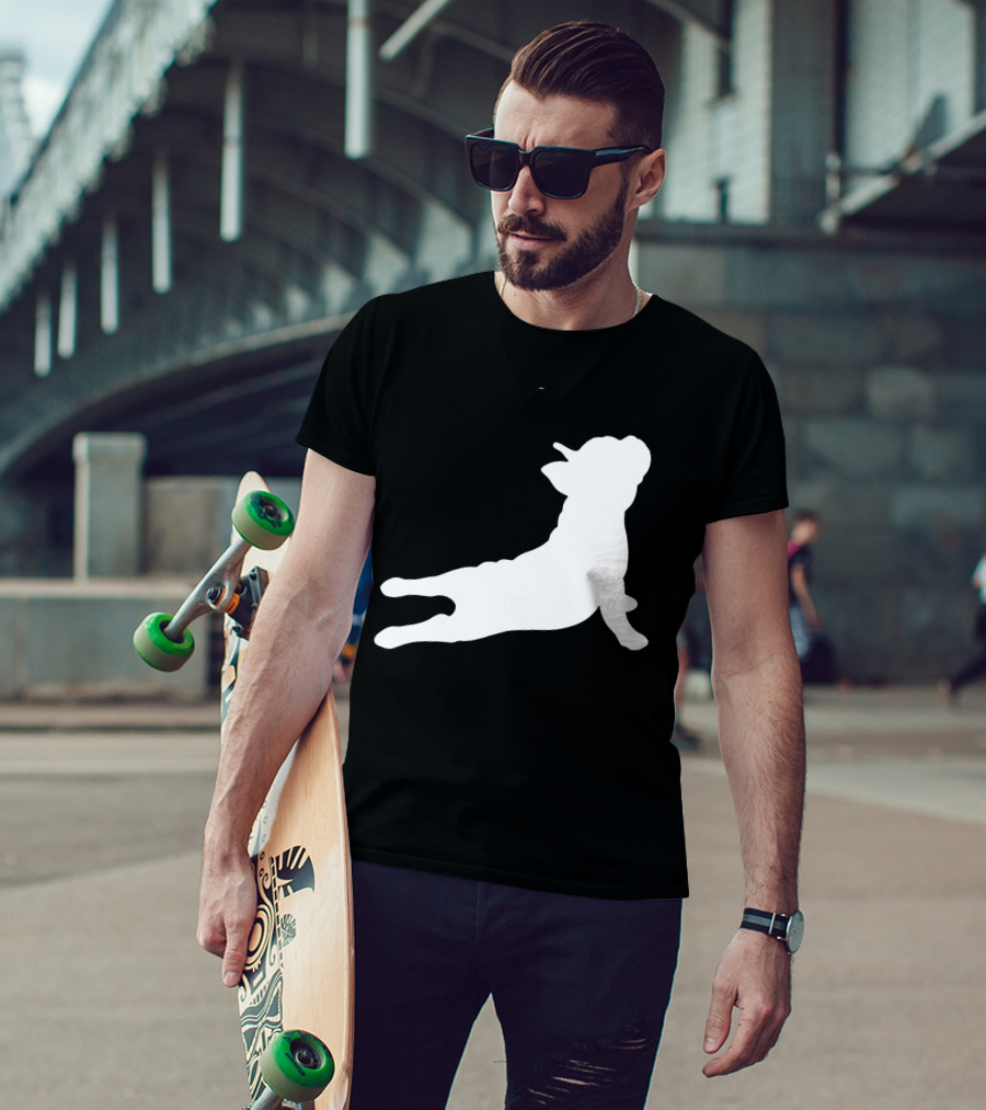 Funny French Bulldog Yoga Pose Cute French Bulldog T-Shirt