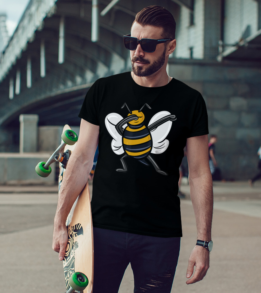 Dabbing Bee Dab Dance Funny Animal Pose T-Shirt