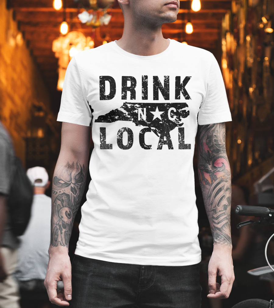 Drink Local NC North Carolina Craft Beer T-Shirt