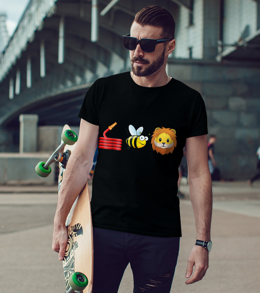 Hose Bee Lion Funny Animal Joke Pun T-Shirt