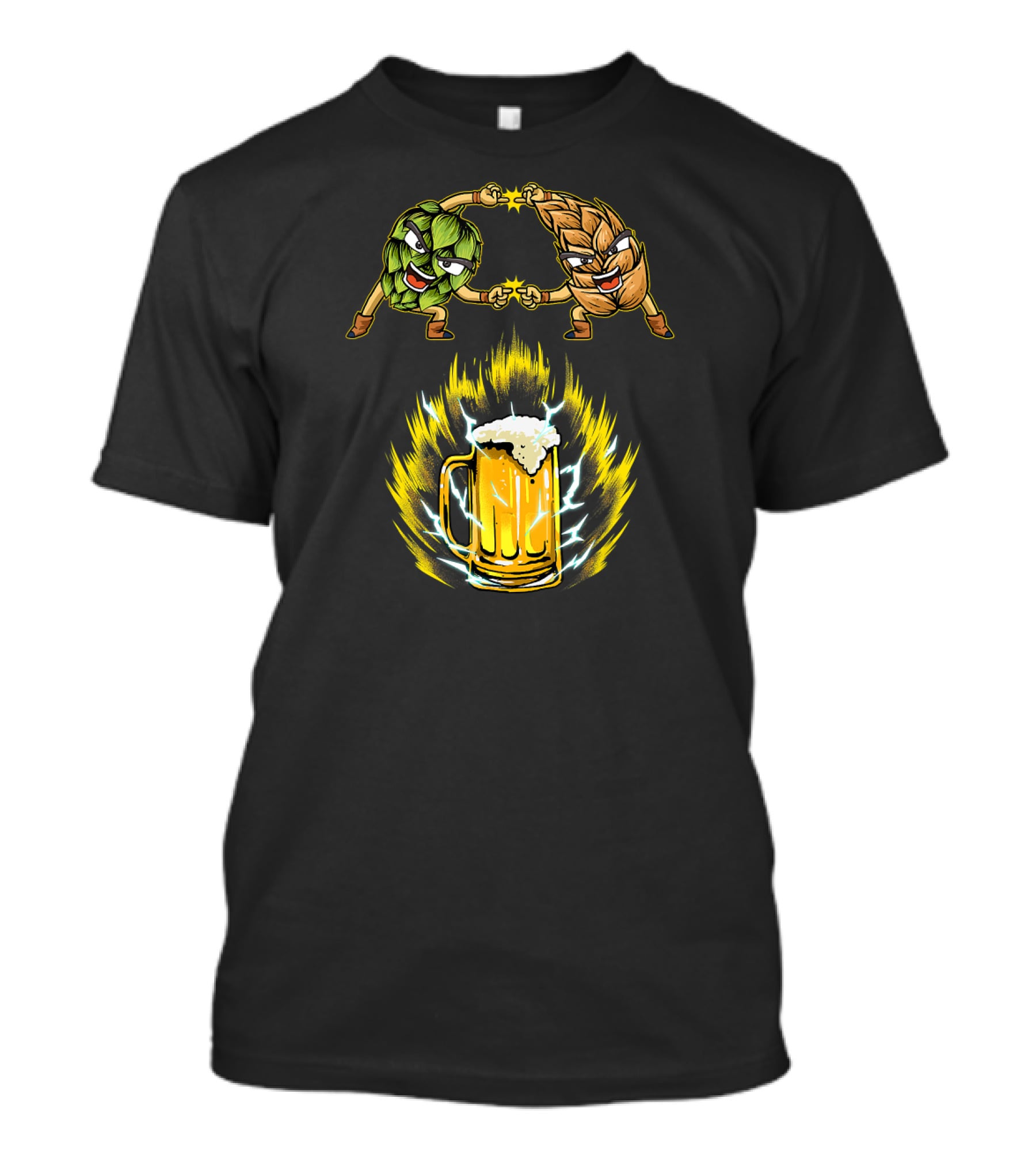 Fusion Power Of Hop And Malt In Funny Beer Love T-Shirt