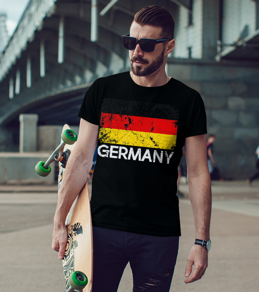 German Flag Vintage Germany Black Red Yellow Classic T-Shirt