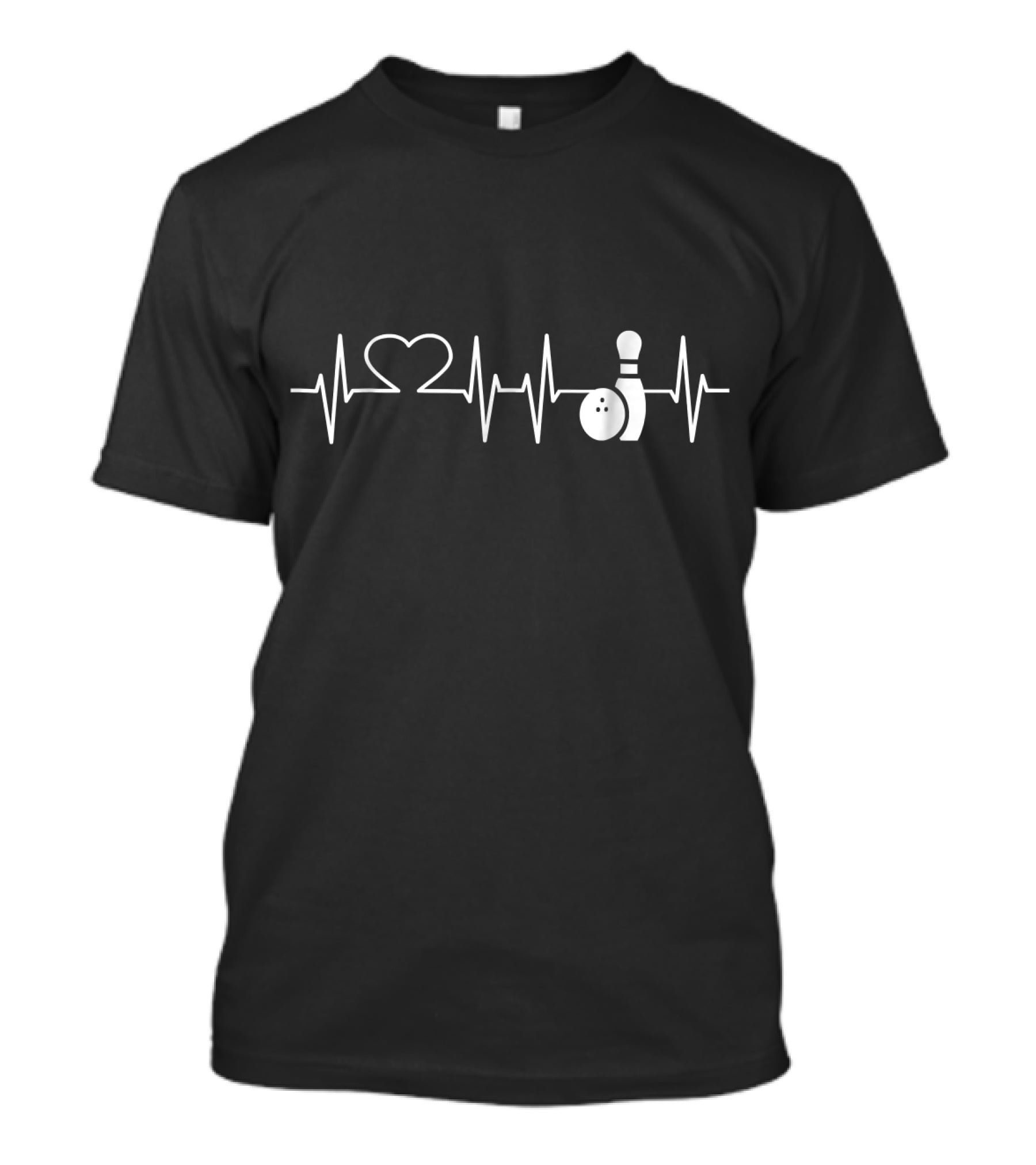 Heartbeat Bowling Heartbeat Bowling Pin Bowling Ball T-Shirt