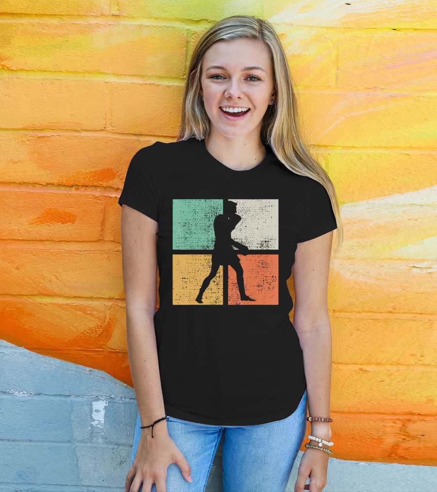 Vintage Boxing Boxer Silhouette Club T-Shirt