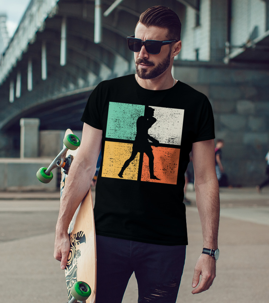 Vintage Boxing Boxer Silhouette Club T-Shirt