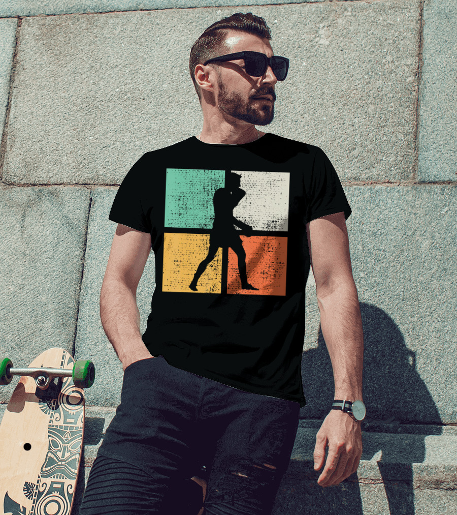 Vintage Boxing Boxer Silhouette Club T-Shirt