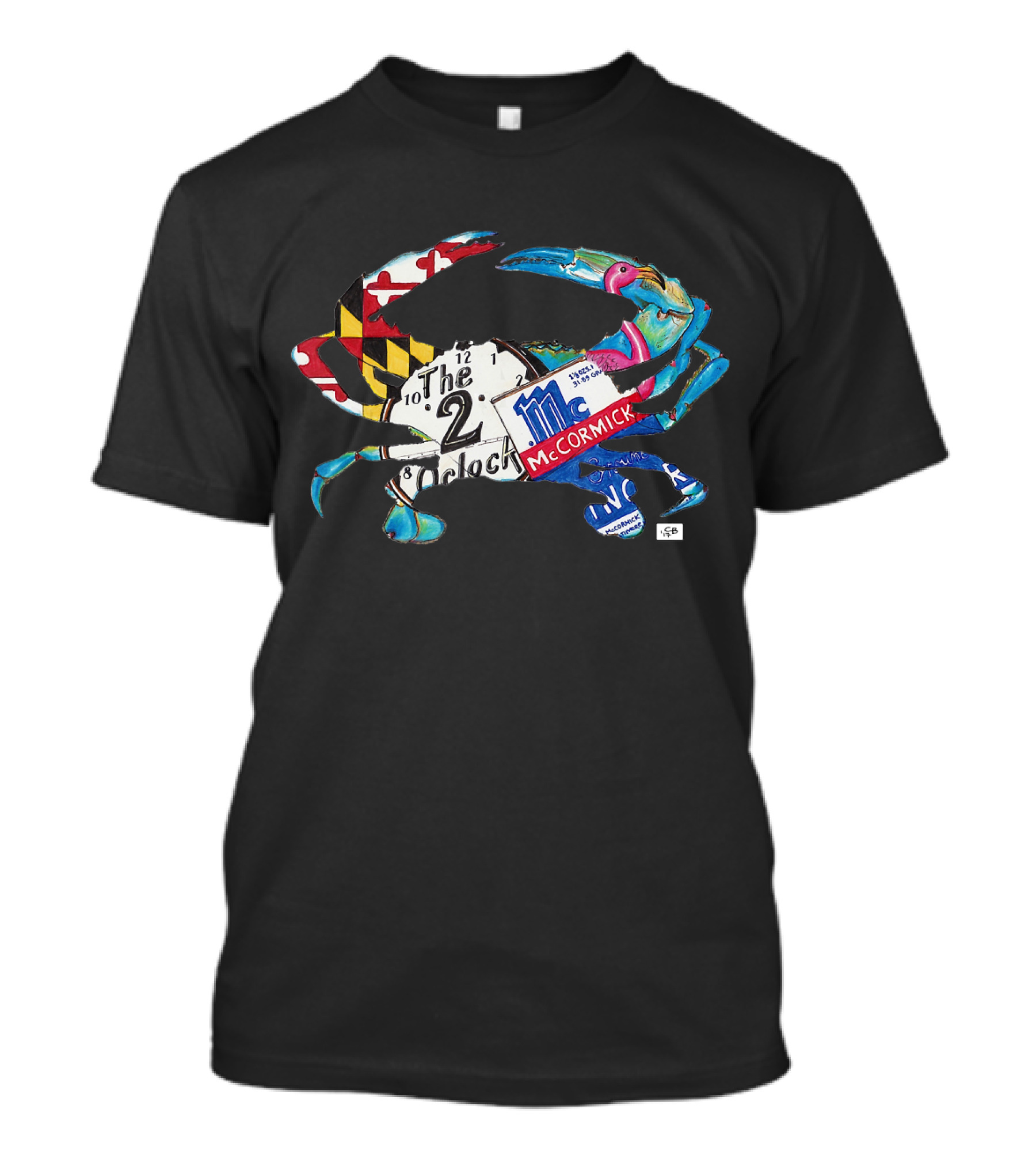 Maryland Blue Crab Baltimore McCormick Hon Two O'Clock T-Shirt