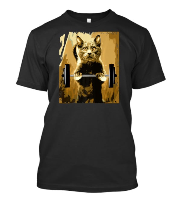 Cat Lifting Weightlifting Cat Training Strength T-Shirt