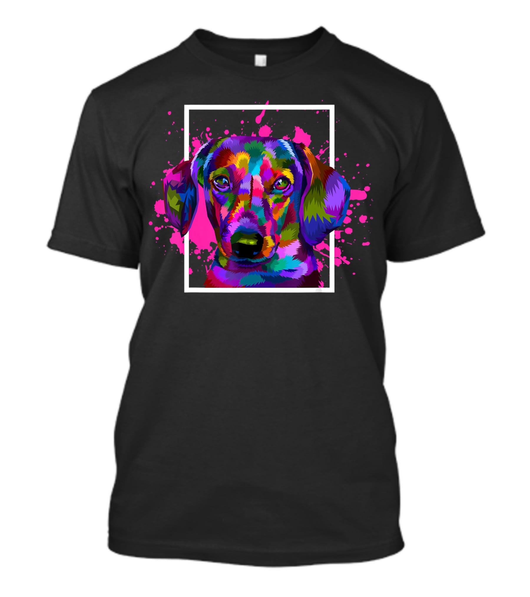 Colorful Dog Animal Lover Pet Dog Breed Dac T-Shirt