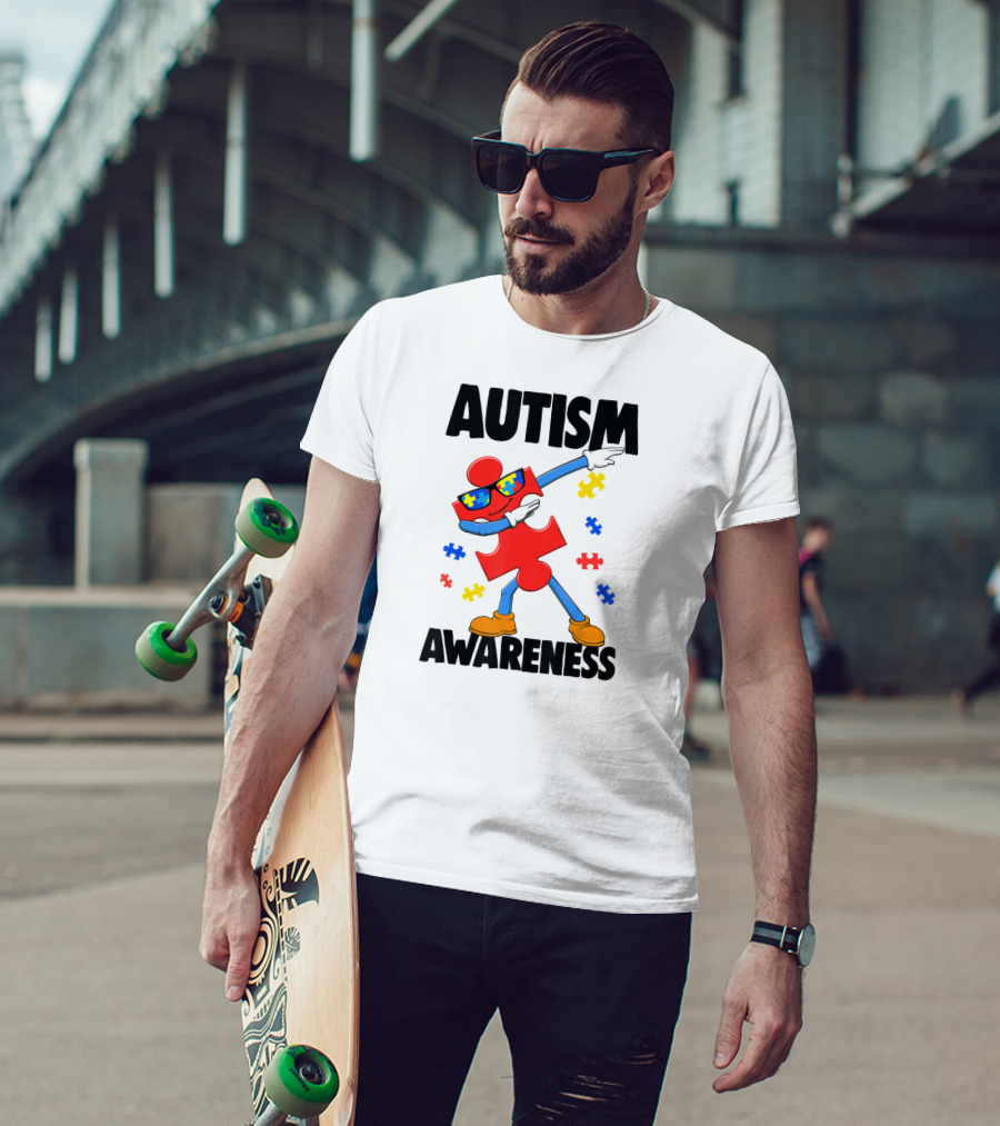 Autism Awareness Puzzle Piece Dance T-Shirt