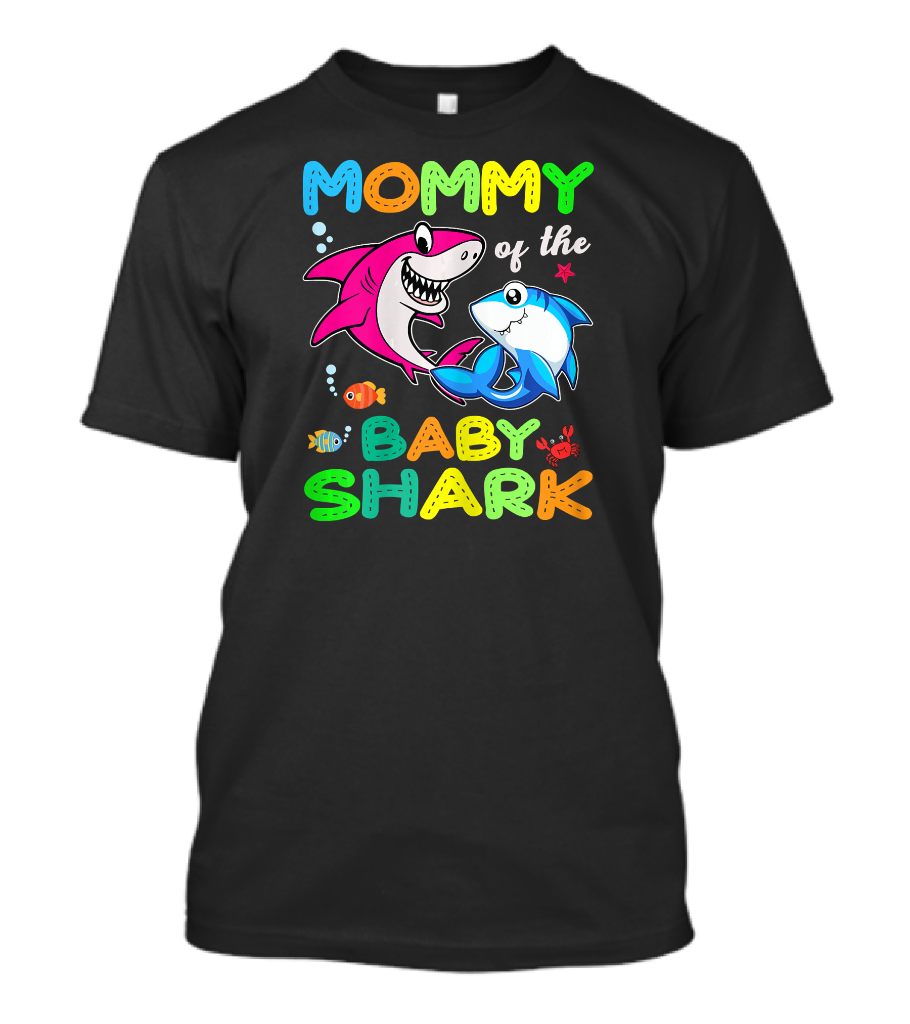 Mommy Of The Baby Shark Funny Birthday Family T-Shirt