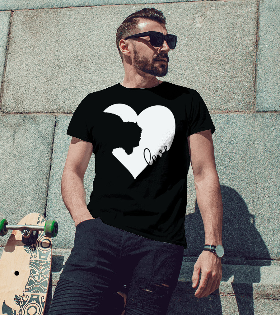 Bison Love Heart T-Shirt