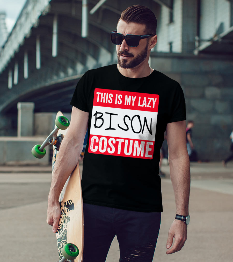 This Is My Lazy Bison Costume T-Shirt