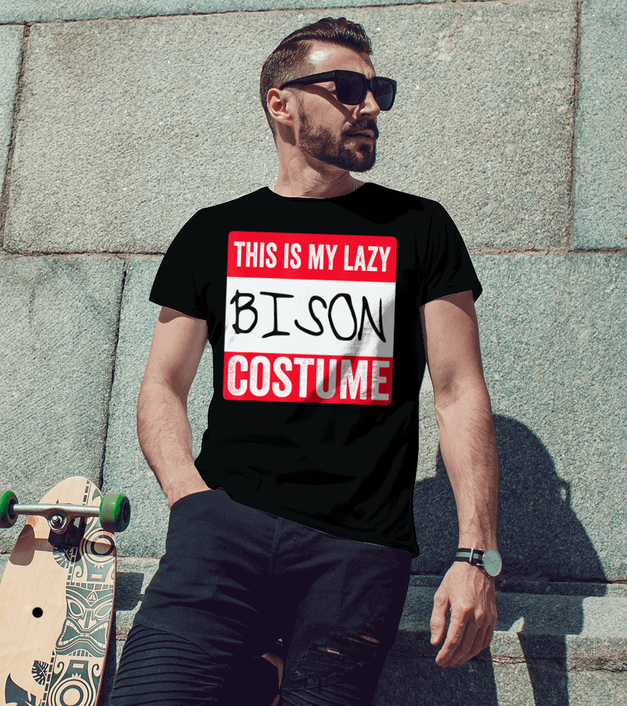 This Is My Lazy Bison Costume T-Shirt