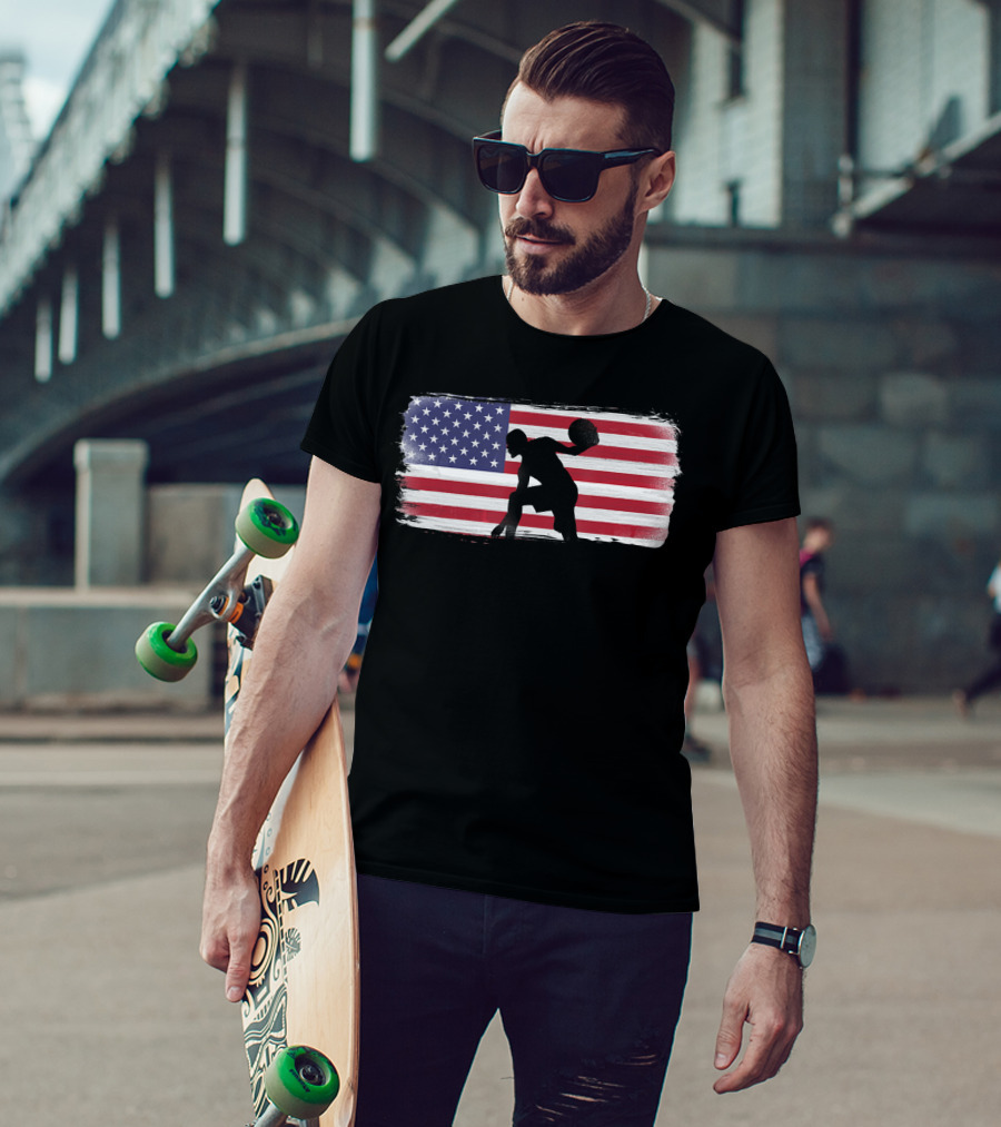 USA American Flag Basketball Player Perfect T-Shirt