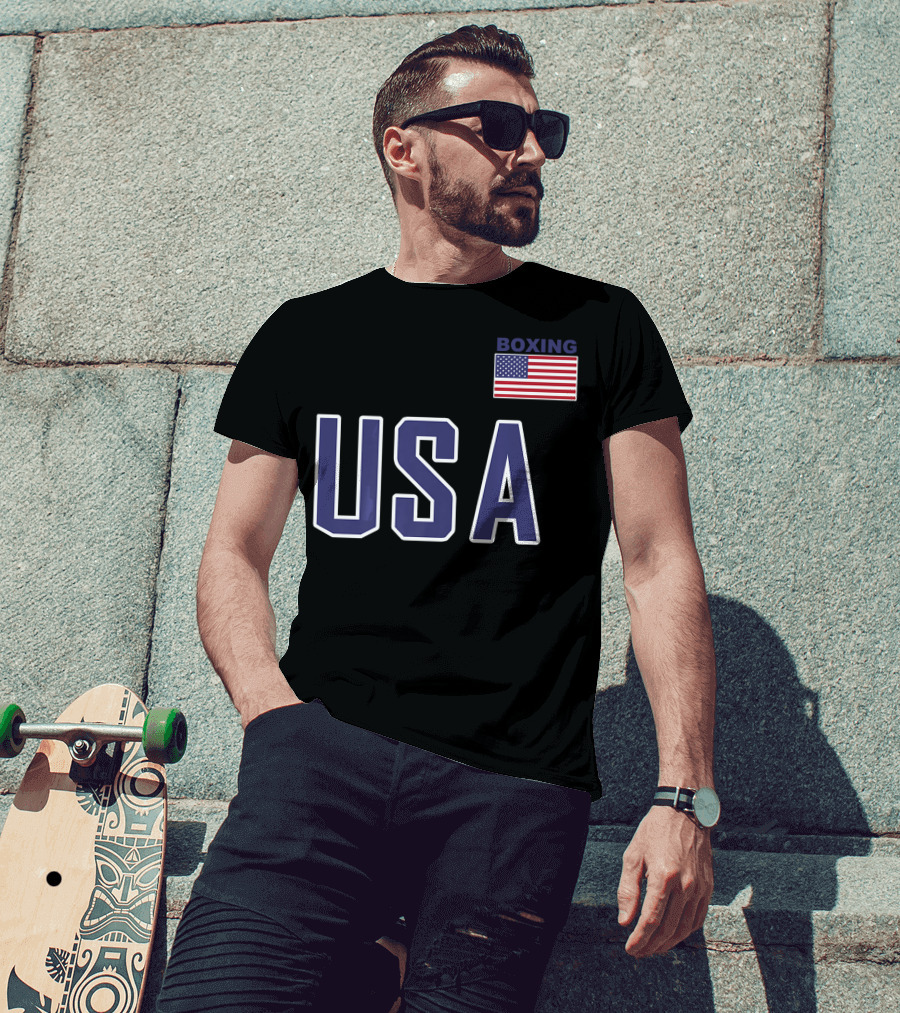 USA Boxing Flag Equipment T-Shirt