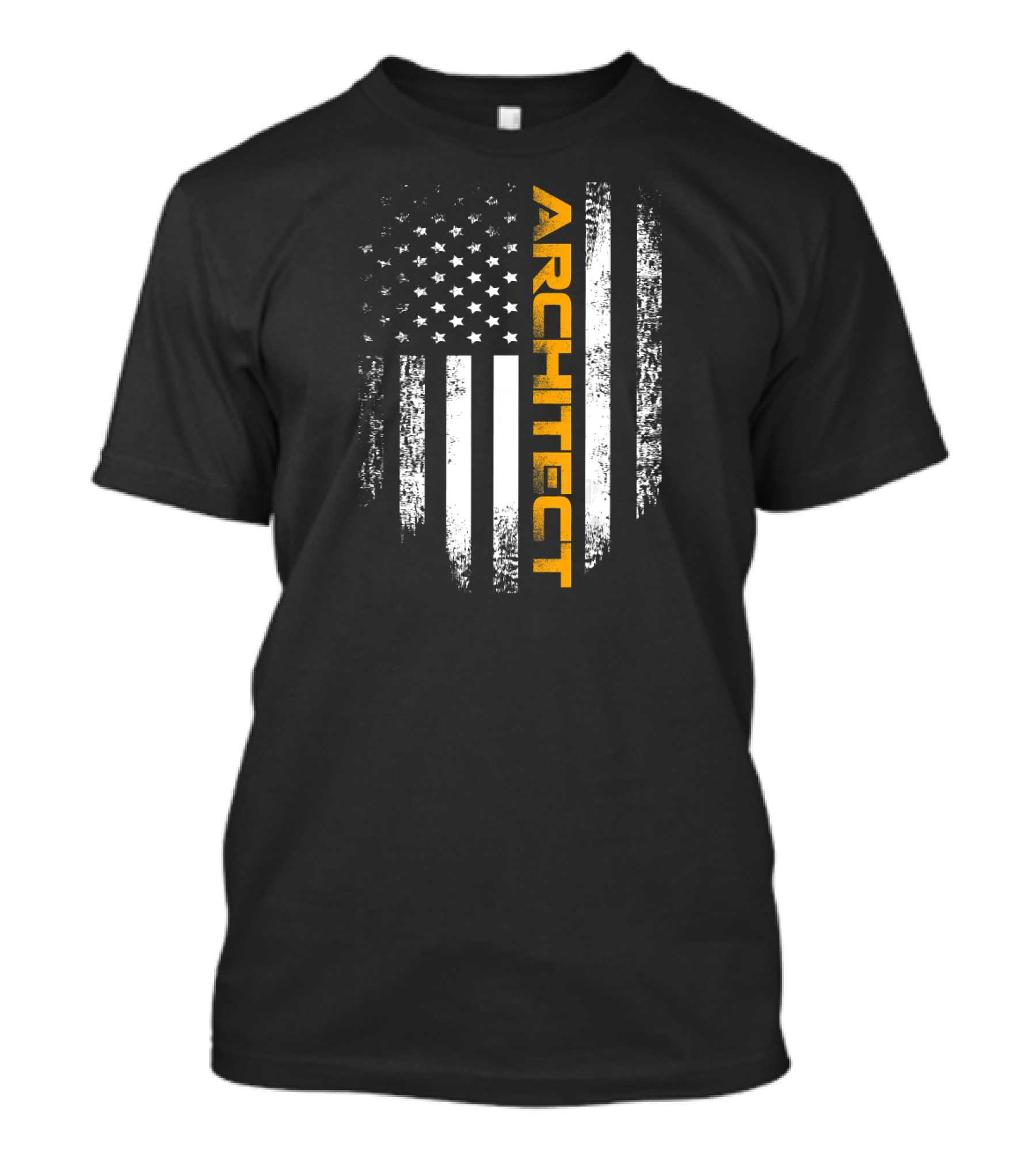 Vintage American USA Flag Architect T-Shirt