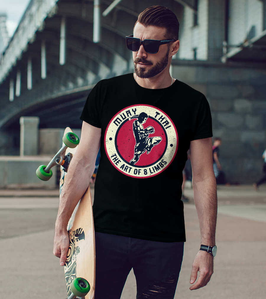 Muay Thai The Art Of 8 Limbs Vintage Boxing Karate T-Shirt