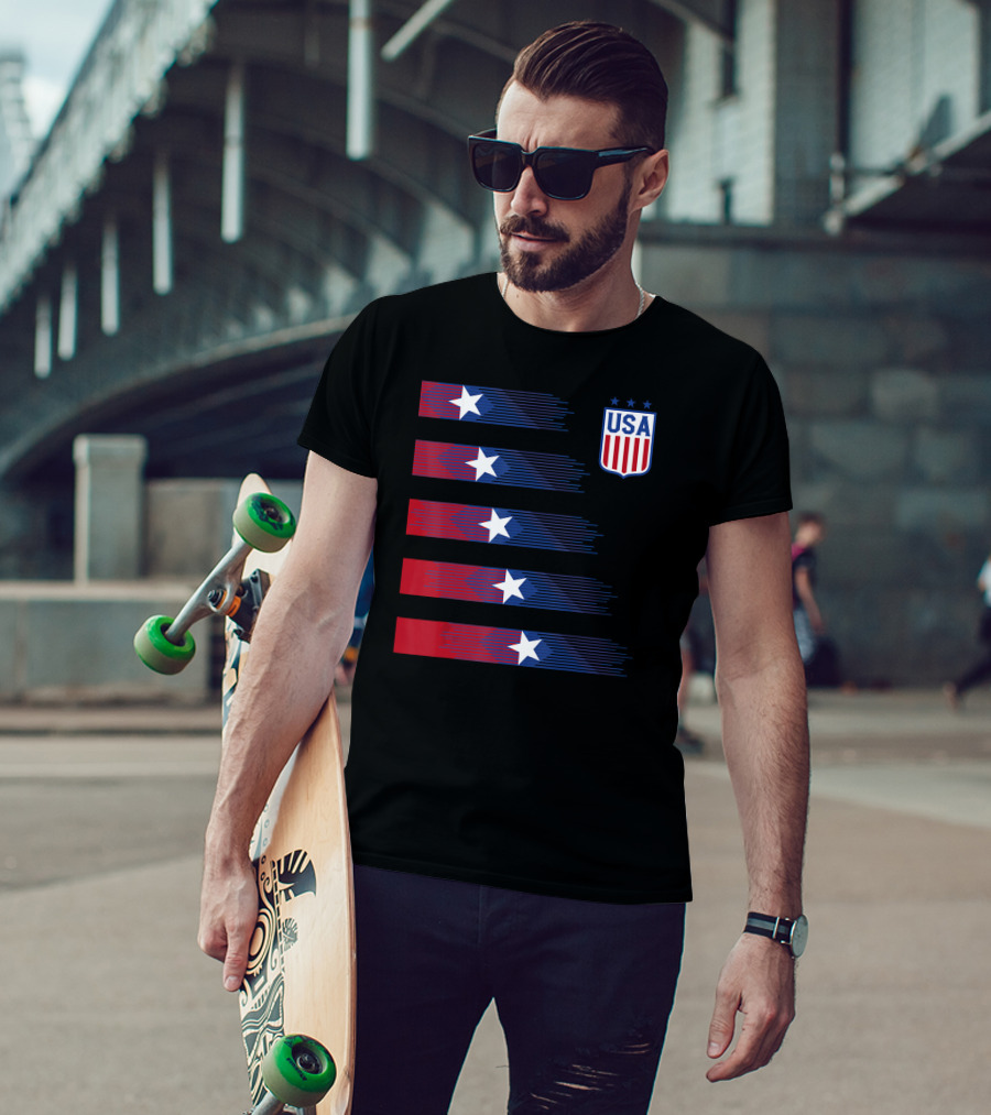 USA Soccer Stars Women Men Kids T-Shirt