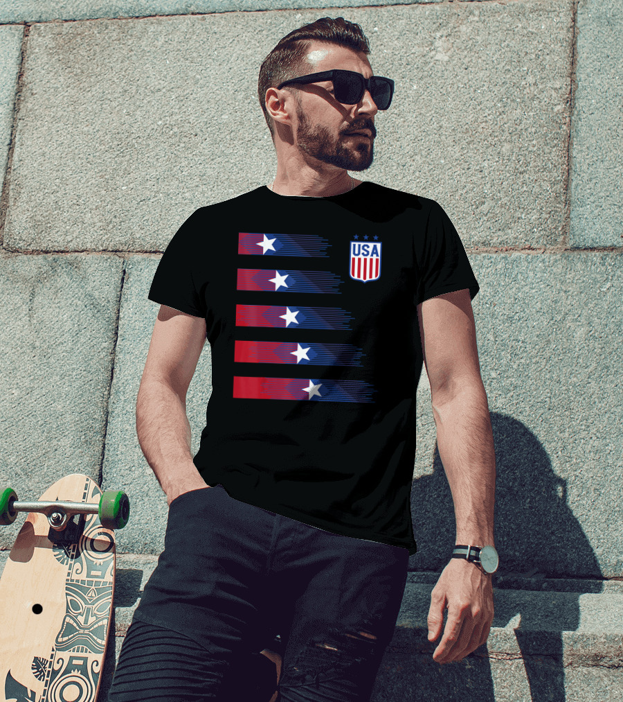 USA Soccer Stars Women Men Kids T-Shirt