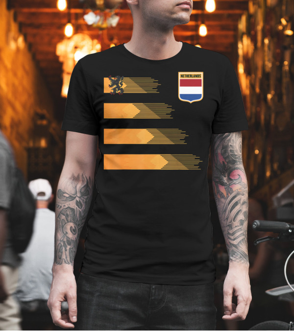 Women Men Netherlands Soccer Holla Lion Crest T-Shirt Women Men Netherlands Soccer Holla Lion Crest T-Shirt