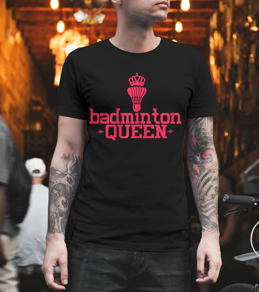 Badminton Queen Shuttlecock with Crown T-Shirt