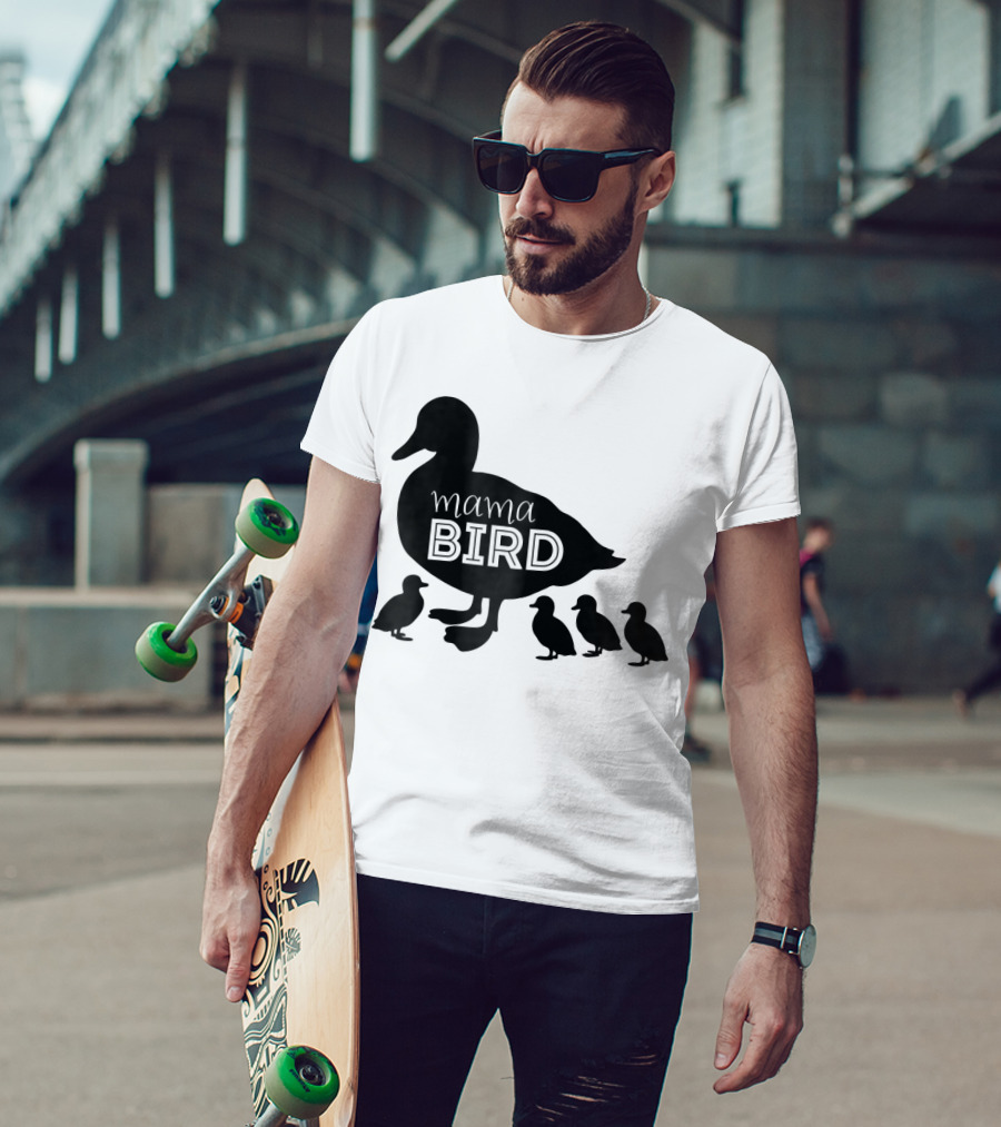 Mama Bird Family Cute Funny Duckling T-Shirt