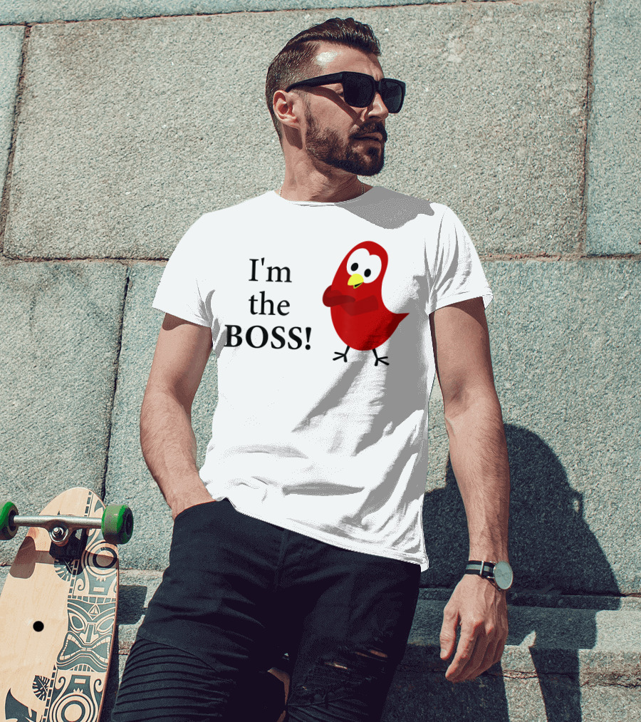 I'm The BOSS Sammy Bird Red Bird Character T-Shirt